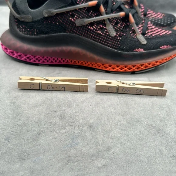 Adidas 4D Fusio Primeknit Black Solar Orange Pink Running Shoes FZ2414 Men’s 7 - Picture 10 of 10